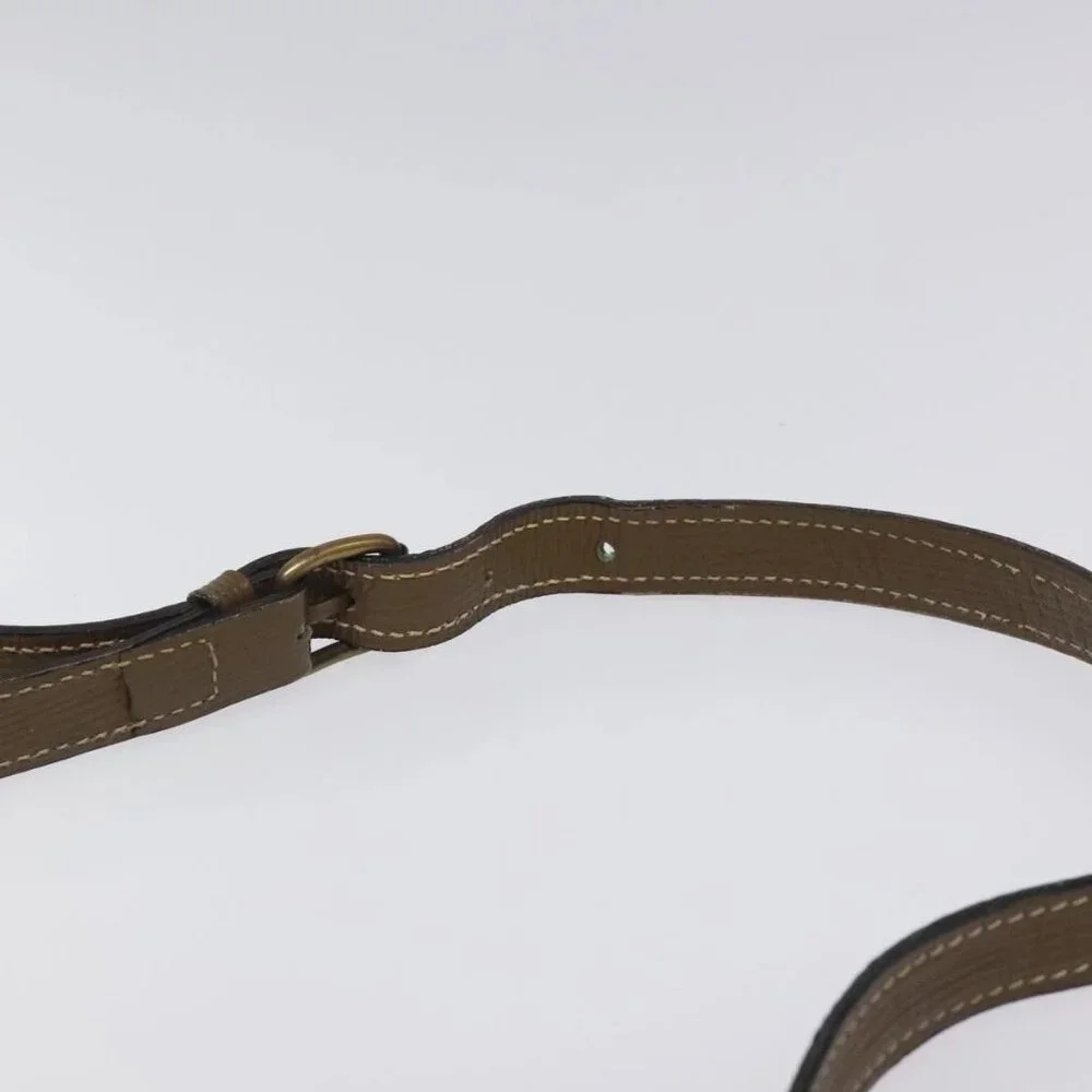 FENDI Zucchino Canvas Shoulder Bag Enamel Beige Gold Auth ep8215 - Picture 9 of 16